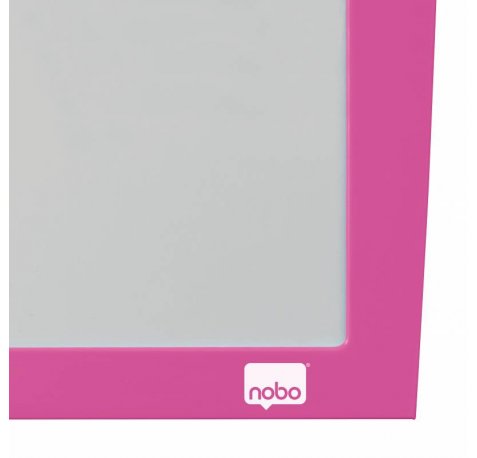 Nobo Pizarra Blanca Magnetica Pequeña 585x430 - Colores Vibrantes - Accesorios Incluidos - Fucsia