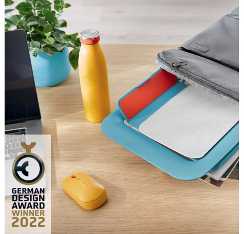 Leitz Ergo Cosy Soporte Ajustable para Portatil - Diseño Ergonomico - Altura Ajustable - Color Azul