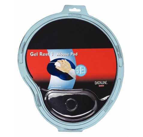 Esselte Allinone Alfombrilla y Reposamuñecas Ergonomicos - Relleno de Gel - Negro