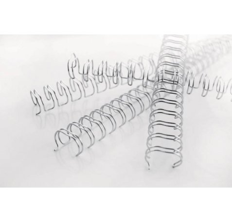 GBC Wirebind Encuadernacion de Alambre 3:1 No.5, 8mm - A4 Negro (100) - Duraderas - Proteccion de Espaciado de Precision - Construccion de Alambre de Doble Bucle - Flexible - Seguro - Amplia Gama de Tamaños y Colores - Profesional