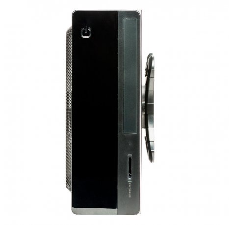 Unykach UK1007 Caja Torre Mini-ITX - Fuente de Alimentacion 150W Incluida - Tamaño Disco Soportado 2.5" - USB-A 2.0/3.2 y Audio