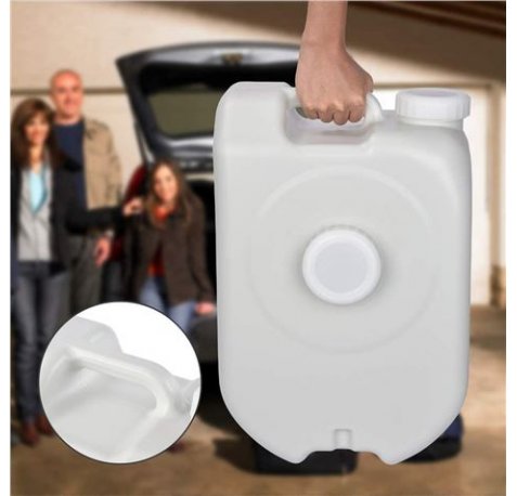 Muvip Baño Portatil - Capacidad 24 Litros - Material de Polietileno de Alta Calidad - Compatible con Inodoros y Lavabos Muvip - Color Blanco