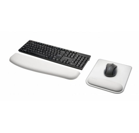 Kensington Alfombrilla Reposamuñecas Ergosoft - Diseño Ergonomico - Soporte para Pulgar - Color Gris