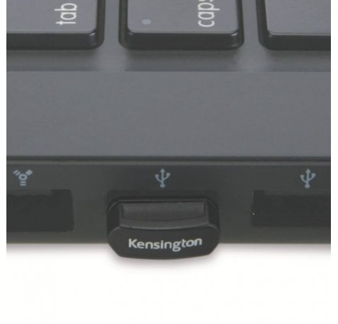 Kensington PRO Fit Raton Optico Inalambrico - Tamaño Medio - Conectividad Inalambrica de 2,4 Ghz - Diseño Ergonomico - Paneles de Goma Blanda - Sensor Optico de Alta Definicion - Color Azul