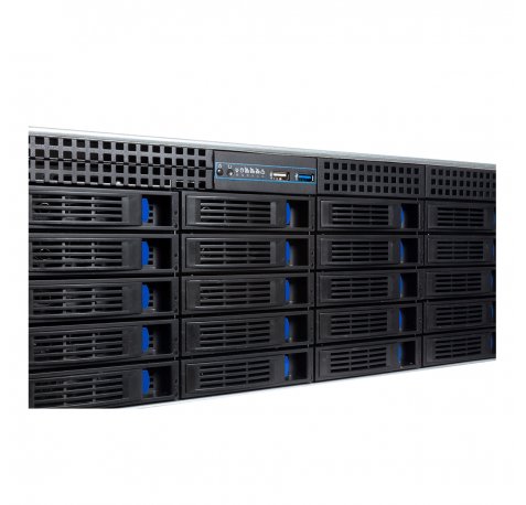 Unykach HSW4520 Servidor 4U Rack 20 Bahias Hot Swap - Tamaños de Disco Soportados 2.5", 3.5" - Placas Base Compatibles EEB, CEB, ATX, MicroATX - USB-A 2.0/3.0