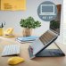 Leitz Ergo Cosy Soporte Ajustable para Portatil - Diseño Ergonomico - Altura Ajustable - Color Gris Terciopelo