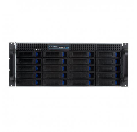 Unykach HSW4520 Servidor 4U Rack 20 Bahias Hot Swap - Tamaños de Disco Soportados 2.5", 3.5" - Placas Base Compatibles EEB, CEB, ATX, MicroATX - USB-A 2.0/3.0