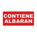 Apli Rollo de 200 Etiquetas Permanentes - Contiene Albaran - Color Rojo