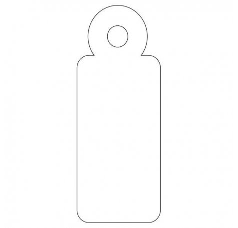 Apli Etiquetas Colgantes Blancas 13 x 34mm 1.000 U.