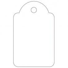 Apli Etiquetas Colgantes Blancas 22 x 35mm 500 U.