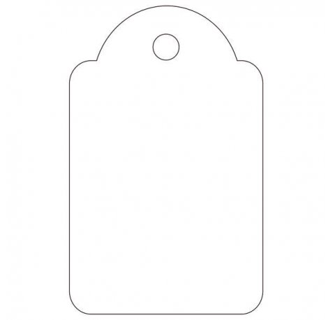 Apli Etiquetas Colgantes Blancas 22 x 35mm 500 U.