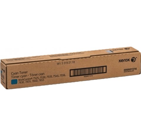 Xerox WorkCentre 7525 / 7535 / 7545 / 7830 Cyan Cartucho de Toner Original - 006R01516