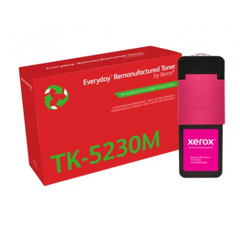 Xerox Everyday Kyocera TK5220/TK5230 Magenta Cartucho de Toner Remanufacturado - Reemplaza 1T02R9BNL1/1T02R9BNL0/TK5220M/TK5230M