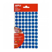 Apli Bolsa de Gomets Adhesivo Permanente - 1.136 Gomets - Desarrolla Psicomotricidad y Creatividad - Adhesivo Base Agua - Color Amarillo