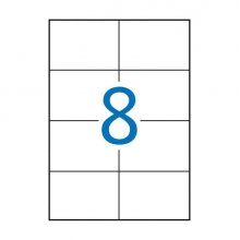 Apli Etiquetas Permanentes Blancas 105 x 74 mm - 100 Hojas
