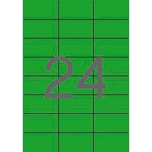 Apli Etiquetas Verdes Permanentes 70.0 x 37.0mm 20 Hojas