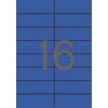 Apli Etiquetas Azules Permanentes 105.0 x 37.0mm 20 Hojas
