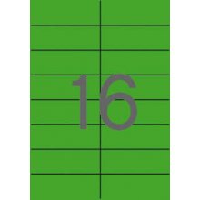 Apli Etiquetas Verdes Permanentes 105.0 x 37.0mm 20 Hojas