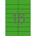 Apli Etiquetas Verdes Permanentes 105.0 x 37.0mm 20 Hojas