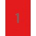 Apli Etiquetas Rojas Permanentes 210.0 x 297.0mm 20 Hojas