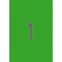 Apli Etiquetas Verdes Permanentes 210.0 x 297.0mm 20 Hojas