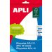 Apli Etiquetas 10 Blancas 53.0 x 100.0mm 10 Hojas
