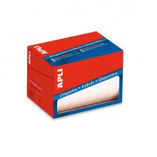 Apli Rollo de 2000 Etiquetas Permanentes 19x40mm - Color Blanco
