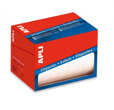 Apli Rollo Etiquetas Blancas Permanentes 20.0 x 75.0mm