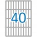 Apli Etiquetas A5 Blancas 13.0 x 50.0mm 15 Hojas