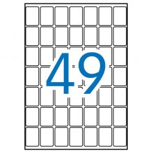 Apli Etiquetas A5 Blancas 19.0 x 27.0mm 15 Hojas