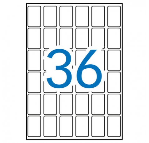 Apli Etiquetas A5 Blancas 22.0 x 32.0mm 15 Hojas
