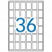 Apli Etiquetas A5 Blancas 22.0 x 32.0mm 15 Hojas