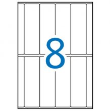 Apli Etiquetas A5 Blancas 31.0 x 100.0mm 15 Hojas