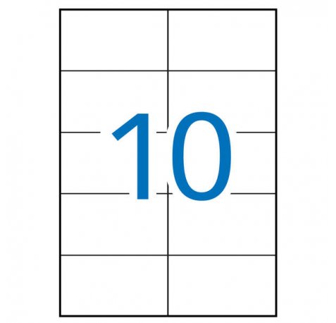 Apli Etiquetas A5 Blancas 42.0 x 74.6mm 15 Hojas