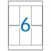 Apli Etiquetas A5 Blancas 49.0 x 82.0mm 15 Hojas