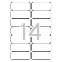 Apli Etiquetas Blancas Permanentes 99.1 x 38.1mm 25 Hojas