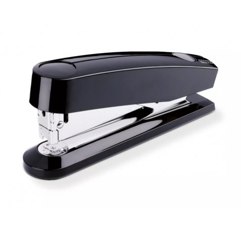 Novus B 7A Grapadora de Sobremesa + Caja de 200 Grapas 24/6 - Grapa hasta 30 Hojas - Grapado Cerrado, Abierto y Clavado - Color Negro