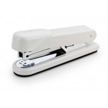 Novus Stabil Grapadora de Sobremesa - Capacidad de grapado 30 Hojas - Grapas 24/6, 26/6 - Grapado Abierto, Cerrado y Clavado - Color Blanco