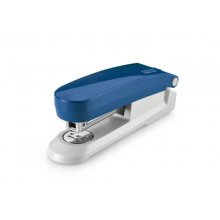 Novus Evolution E 20 Grapadora de Sobremesa + Caja de 200 Grapas 24/6 - Hasta 20 Hojas - Grapado Cerrado, Abierto y Clavado - Color Azul/Gris Claro