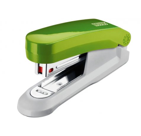 Novus Evolution E15 Fresh Grapadora de Sobremesa - Hasta 15 Hojas - Grapado Cerrado y Clavado - Incluye 200 Grapas NÂº10 - Color Verde/Gris
