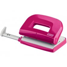 Novus E210 Fresh Perforadora PequeÃ±a de Papel - Hasta 10 Hojas - Guia de Posicionamiento - Punzones 5.5mm - Color Rosa