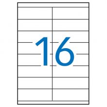 Apli Etiquetas Blancas Permanentes para Laser 105.0 x 35.0mm 250 Hojas