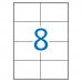 Apli Etiquetas Blancas Permanentes para Laser 105.0 x 74.0mm 250 Hojas