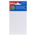 Apli Etiquetas Doble Frontal Blancas 26.0 x 54.0mm