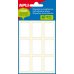 Apli Etiquetas Minibolsa Blancas 22.0 x 32.0mm 6 Hojas
