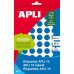 Apli Etiquetas 10 Azules Ø 13mm 8 Hojas