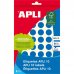 Apli Etiquetas 10 Azules Ø 16mm 8 Hojas