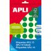Apli Etiquetas 10 Verdes Ø 19mm 8 Hojas