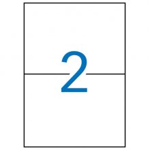 Apli Etiquetas Blancas Removibles 210.0 x 148.0mm 100 Hojas