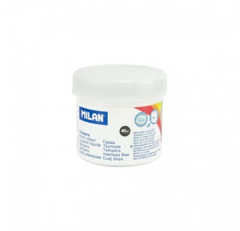 Milan Bote de Tempera - 40ml - Secado Rapido - Mezclable - Color Blanco